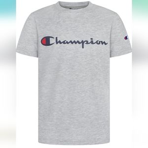 ⭐️ Champion heather grey boys t-shirt. Size L 14/16. New with tags.